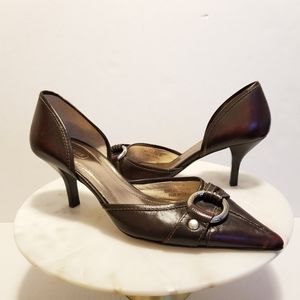 Coach Allison Brown Pointed toe pumps heels.